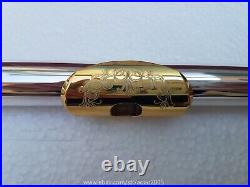 17 Open Hole French Flute Key Embouchure Hole Carved Gold Plated E Key B Foot