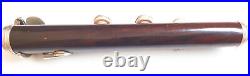 1890's Josef Raucher Munich Viennese Cocobolo Wooden 11-Keyed German Flute