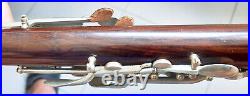 1890's Josef Raucher Munich Viennese Cocobolo Wooden 11-Keyed German Flute