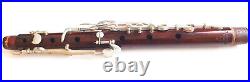 1890's Josef Raucher Munich Viennese Cocobolo Wooden 11-Keyed German Flute