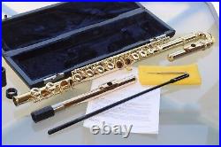24K GOLD-PLATED Curved Head FLUTE. Quality. Straight and Curved Headjoints
