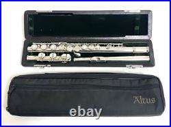 ALTUS Flute A807 E-mechanical lip silver hard case soft case USED