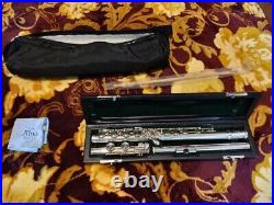 ALTUS Flute A807 Silver Closed Hole With E-Mechanism With Case Used