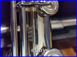 ALTUS Flute A807 Silver Closed Hole With E-Mechanism With Case Used