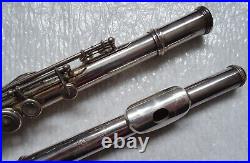 Antique SIOUR CHAPELAIN Paris Handmade French Silvered Flute 1900's
