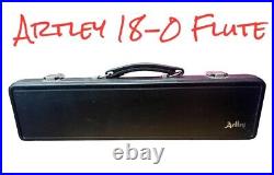 Artley 18-0 Silver Plated Flute with case, Very Good Condition, USA