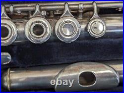 Artley Open-Hole 5-0 Flute, Silver Headjoint, Double (Flute/Piccolo) Case, Nice