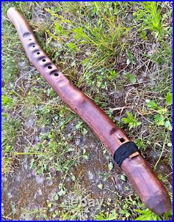 BASS Druid Native American style Flute Key of low B DEEP Sound / whistle