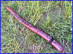 BASS Druid Native American style Flute Key of low B DEEP Sound / whistle