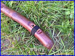 BASS Druid Native American style Flute Key of low B DEEP Sound / whistle