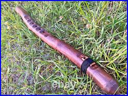 BASS Druid Native American style Flute Key of low B DEEP Sound / whistle