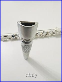 Chromatic Low Whistle Head joint With Flute Vertical By Nick Metcalf