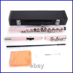 Cupronickel C 16 Closed Holes Concert Band Flute Pink