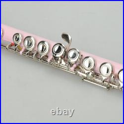 Cupronickel C 16 Closed Holes Concert Band Flute Pink