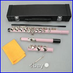 Cupronickel C 16 Closed Holes Concert Band Flute Pink