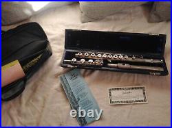 Dolmer SBB Flute, solid silver tube, french model, B foot, open holes
