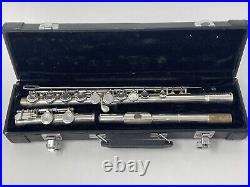 Elkhart Sterling Silver Music Products Custom Flute with Case