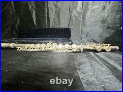 Etude Flute Wind Musical Instrument Student Model Used Silver Plated