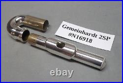 Gemeinhardt 2SP Silver Plate Flute, Case Straight & Curved Head Reconditioned