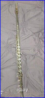 Gemeinhardt Flute KG Special Solid Silver Gold Plated Lip Open Hole Low B Foot