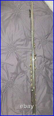 Gemeinhardt Flute KG Special Solid Silver Gold Plated Lip Open Hole Low B Foot