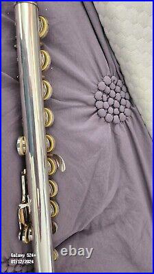 Gemeinhardt Flute KG Special Solid Silver Gold Plated Lip Open Hole Low B Foot