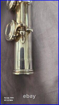 Gemeinhardt Flute KG Special Solid Silver Gold Plated Lip Open Hole Low B Foot