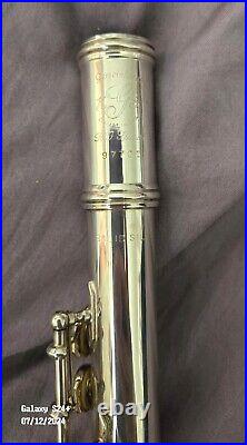 Gemeinhardt Flute KG Special Solid Silver Gold Plated Lip Open Hole Low B Foot