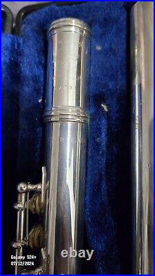 Gemeinhardt Flute KG Special Solid Silver Gold Plated Lip Open Hole Low B Foot