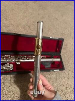 Gemeinhardt Solid Silver Head Open Hole B Foot Flute Reconditioned Ready