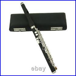 Key of C Piccolo Flute and Wooden Case Cleaning Rod Screwdriver