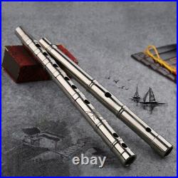 Kung Fu Titanium Steel Flute Chinese Traditional Musical Instrument Flute