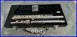 (LotA4) Yamaha 281 Open Hole Silver Plated Flute, Inline G Made in Indonesia