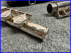 (LotA4) Yamaha 281 Open Hole Silver Plated Flute, Inline G Made in Indonesia