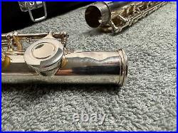 (LotA4) Yamaha 281 Open Hole Silver Plated Flute, Inline G Made in Indonesia