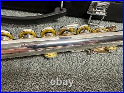 (LotA4) Yamaha 281 Open Hole Silver Plated Flute, Inline G Made in Indonesia