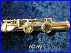 Muramatsu M-120 Flute Silver with Hard Case Musical Instrument Used Rare