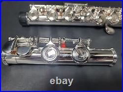 NEW! CONCERT FLUTE OPEN HOLE STUDENT / INTERMEDIATE SCHOOL BAND with Lather Bag