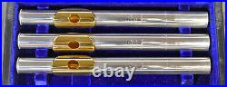 NEW Gemeinhardt Custom silver flute headjoints, gold plated lip & tube, J, K, S