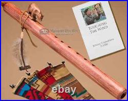 Native American Flute & Bag -Walnut Bear
