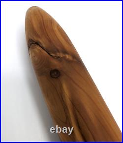 Native Style Flute Wooden Cedar Wood Bear Fetish Bear Branding 23 in