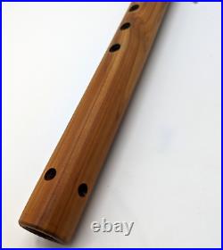 Native Style Flute Wooden Cedar Wood Bear Fetish Bear Branding 23 in