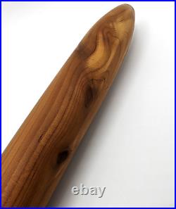 Native Style Flute Wooden Cedar Wood Bear Fetish Bear Branding 23 in