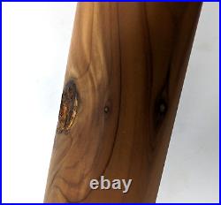 Native Style Flute Wooden Cedar Wood Bear Fetish Bear Branding 23 in