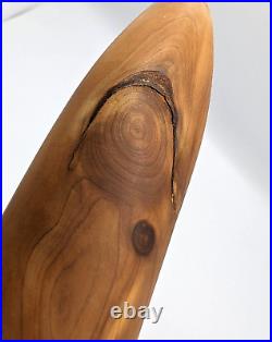 Native Style Flute Wooden Cedar Wood Bear Fetish Bear Branding 23 in