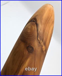 Native Style Flute Wooden Cedar Wood Bear Fetish Bear Branding 23 in