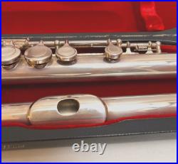 Pearl Flute PF-521 Silver Plate Musical Instrument E-mechanism Hard & Soft Case