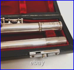 Pearl Flute PF-521 Silver Plate Musical Instrument E-mechanism Hard & Soft Case
