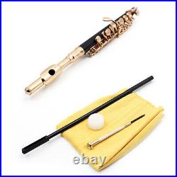 Plated Key of C Piccolo Flute Instruments with Storage Case Polish Cloth
