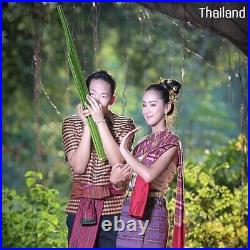 Premium Kan Black Bamboo Khaen Wooden Thai Laos Mouth Organ Musical Instrument